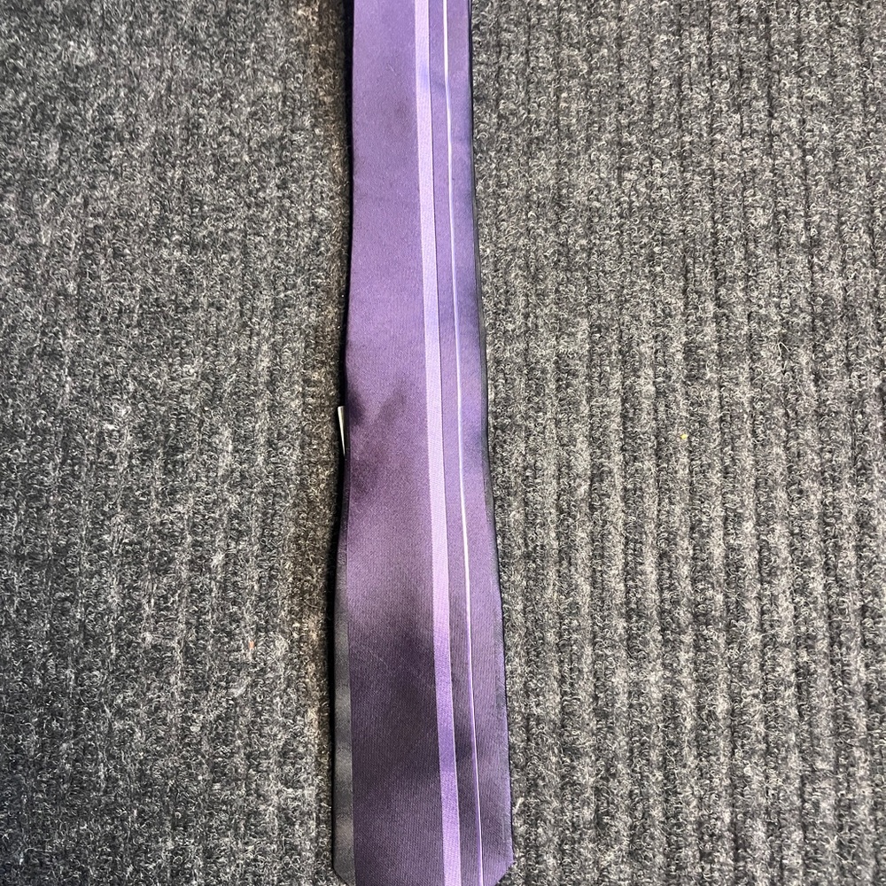 Versa Collezioni Elegant Purple Striped Tie NWT